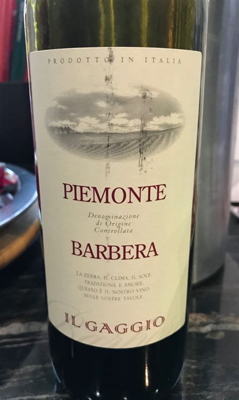 Вино красное сухое Il GAGGIO Natale Verga, Barbera, Piemonte DOC, 2020 ...