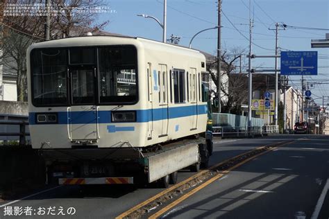 2nd Train 【小田急】8000形8061f8061×4廃車搬出の写真 Topicphotoid84316