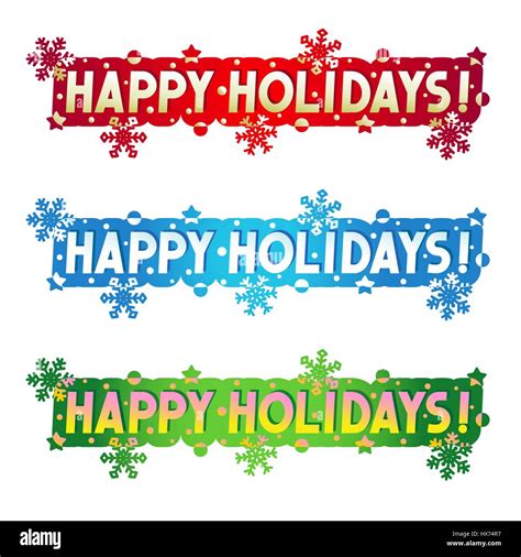 Happy Holidays Banner Clip Art