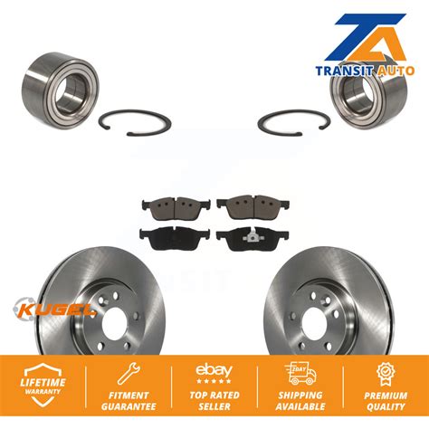 Front Wheel Bearing Disc Brake Rotors And Pads Kit For Land Rover Range ...
