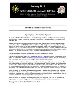 Fillable Online SURFSIDE III E NEWSLETTER Fax Email Print PdfFiller