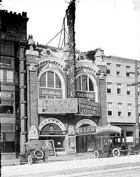 The Colonial Theater, located at 40 West Broad Street, in Columbus, Ohio, 1916. The theater ...