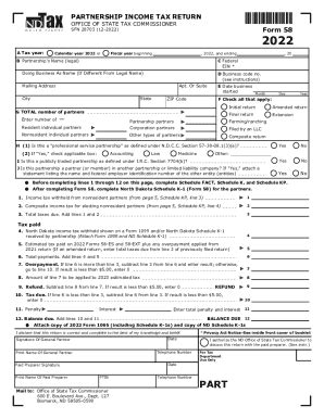 Fillable Online Partnership Income Tax Return Form Fax Email Print