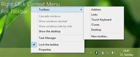 How To Disable Taskbar Context Menu In Windows 11 10