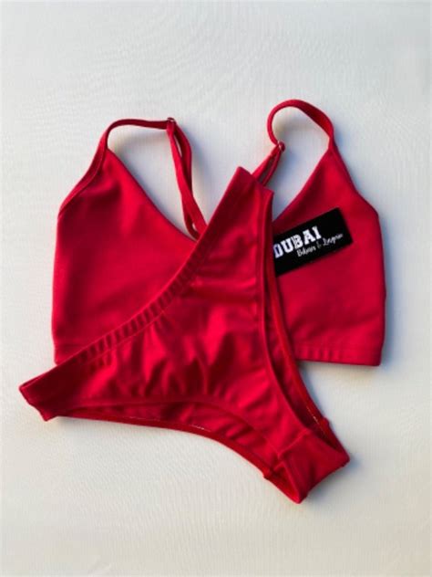 Conjunto Joe Red Cherry Dubai Bikinis Lingerie