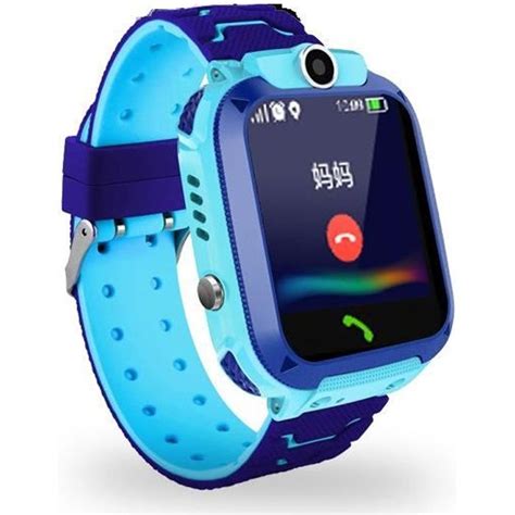 Montre Connect E Enfant Sport Pcs Smartwatch Sos Bleu Intelligente