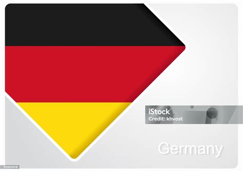 german flag design background vector illustration stock illustration