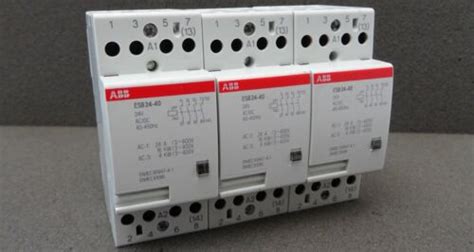 3x Installationsschütz ABB ESB 24 40 Schütz Installation Contactor 24A