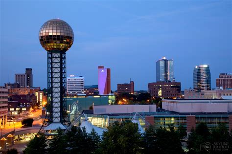 Knoxville, Tennessee Downtown Skyline