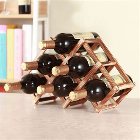 Amazon Cokritsm Bottle Free Standing Wine Racks Wooden Cabinets