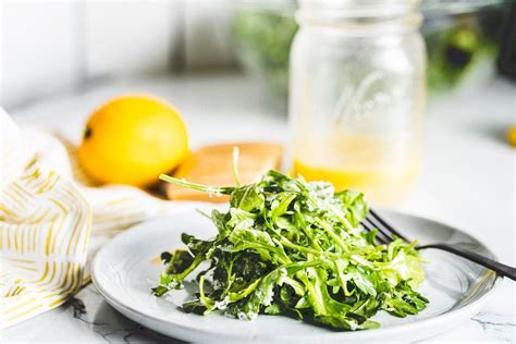 Baby Arugula Salad With Lemon Vinaigrette And Parmesan Recipe Cart