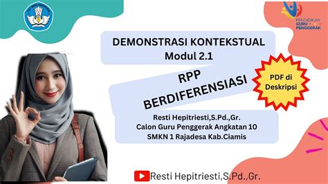 2 1 A 6 Demonstrasi Kontekstual Modul 2 1 RPP Berdiferensiasi Guru