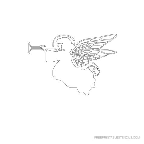 Angel Stencils Free Printables