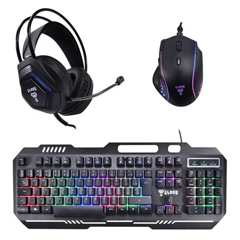 Kit Teclado Cl Tm Mouse Dpi Cl Mm Headset Cl Hj