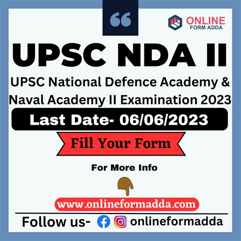 UPSC NDA II 2023 Online Form