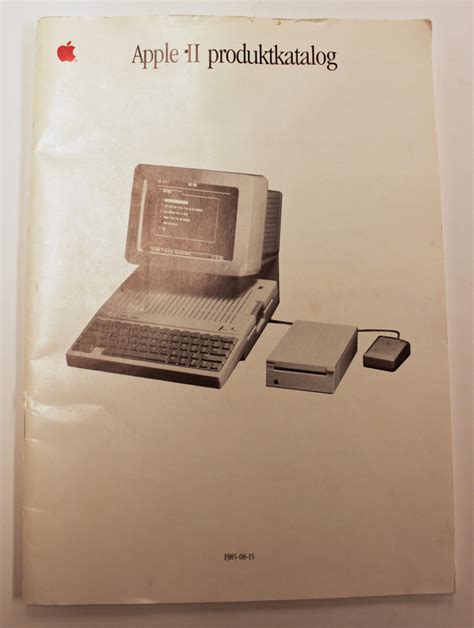 Apple Ii Product Catalog From 1985 Swe Vintage Apple