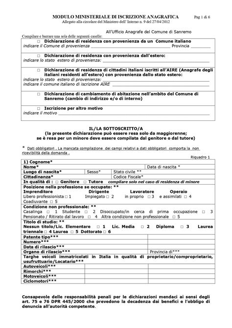 Iscrizione Anagrafica Del Cittadino Straniero Cittadinanza Italiana