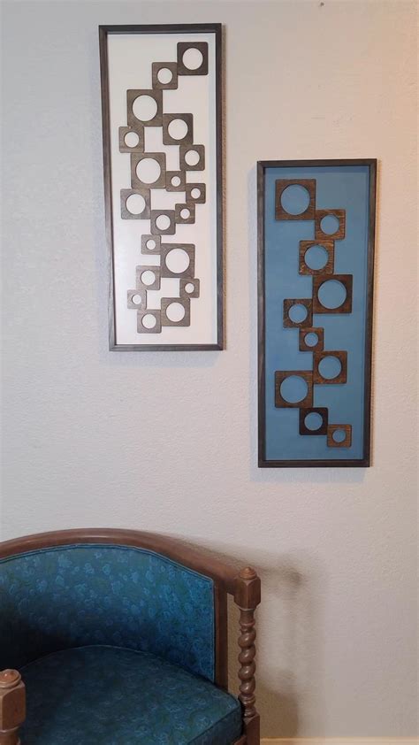 Mid Century Modern Wood Wall Art