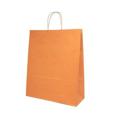 Sacola Papel Kraft 32x40x12 100 Un Laranja Compre Sacola