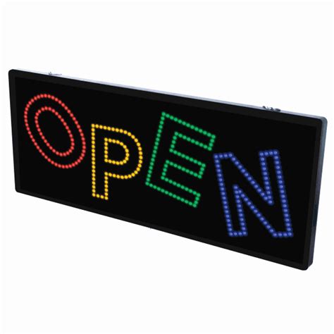 Berkeley Beauty Company Inc 2 In 1 Led Sign Ll Open Led Sign Size A