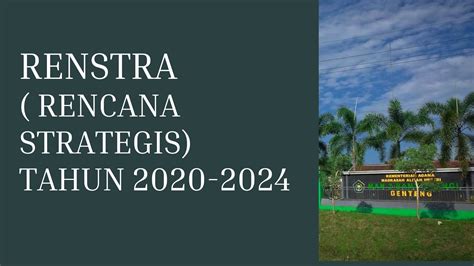 RENSTRA RENCANA STRATEGIS TAHUN 2020 2024 MAN 2 BANYUWANGI