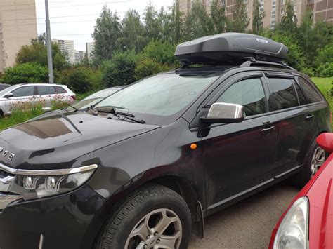 Ставим на крышу кофр — Ford Edge (1G), 3,5 л, 2013 года | аксессуары ...