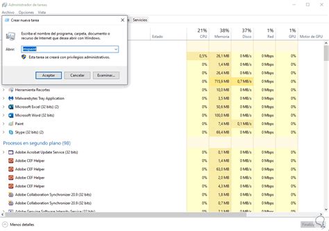 Cómo abrir Ejecutar en Windows 10 con el teclado y todas las opciones