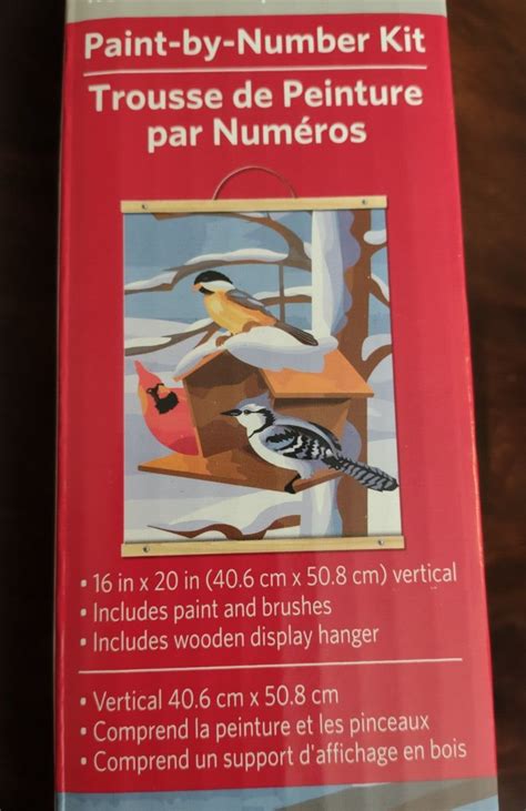 Artists Loft Paint By Number Kit Birds In The Snow X Pc Set