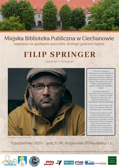 Spotkanie Autorskie Z Filipem Springerem Miejska Biblioteka Publiczna