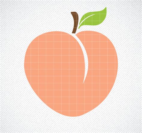 Peach Svg Peach Dxf Peach Png Peach Fruit Svg Instant Etsy