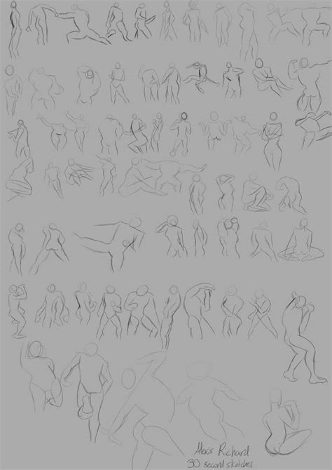 30 Second Gesture Drawings 12513 By Artabstraction On Deviantart