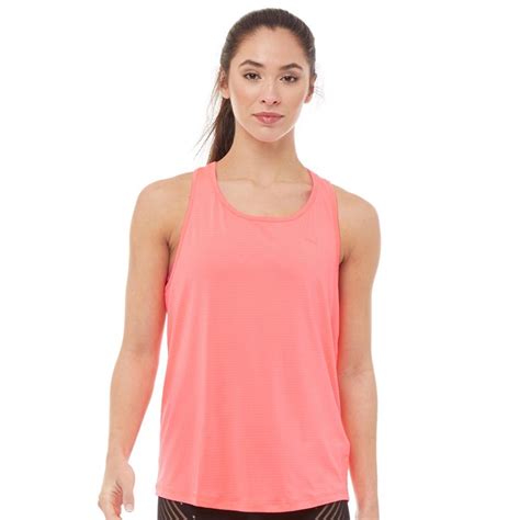 Buy Puma Womens Ace Racerback Tank Pink Alert