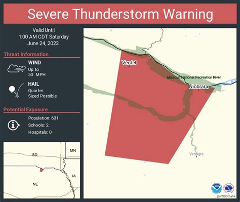 Nws Omaha On Twitter Severe Thunderstorm Warning Including Niobrara