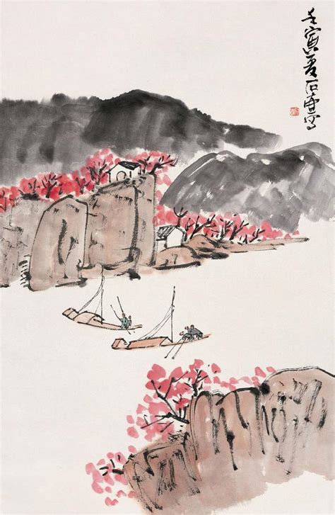 著名国画大师陈子庄国画作品欣赏！陈子庄石壶南原新浪新闻