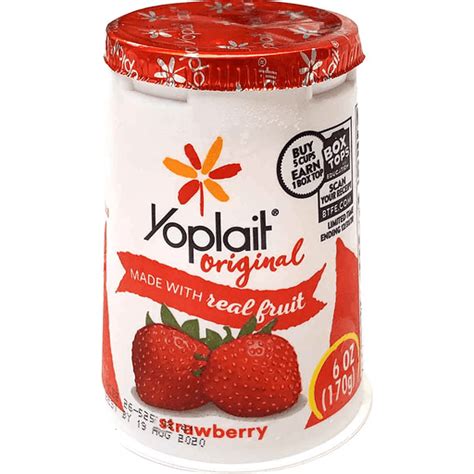 Yoplait Yogurt Low Fat Strawberry 6 Oz Yogurt Selectos