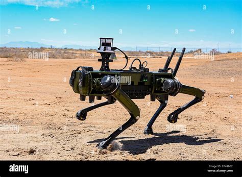 A Vision 60 Q Ugv Ground Robot Does A Simulated Route Mission At Holloman Air Force Base New