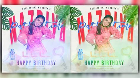 Birthday Banner Design in PicsArt | New style Birthday Banner Editing ...