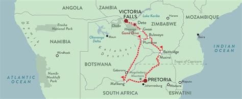 Pretoria zu den Viktoriafällen mit dem Zug SIMTIS Reisen weltweit