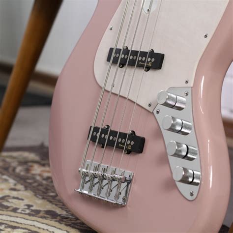 Baixo Cordas Studebaker Jazz Bass Daytona Plus Shell Pink