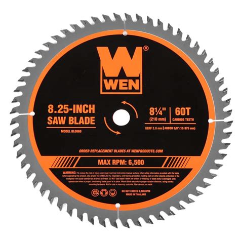 wen    tooth fine finish carbide tipped circular  blade bl  home depot