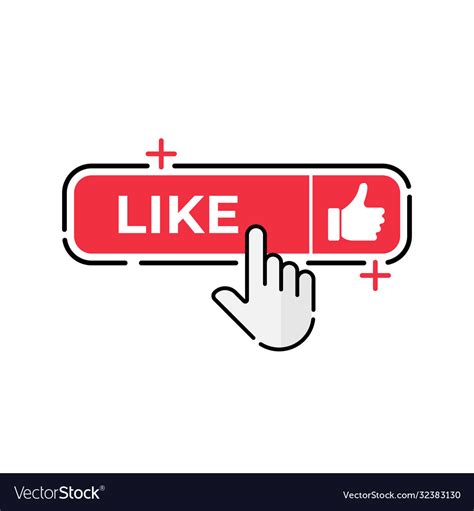 button icon  social media thumbs  vector image