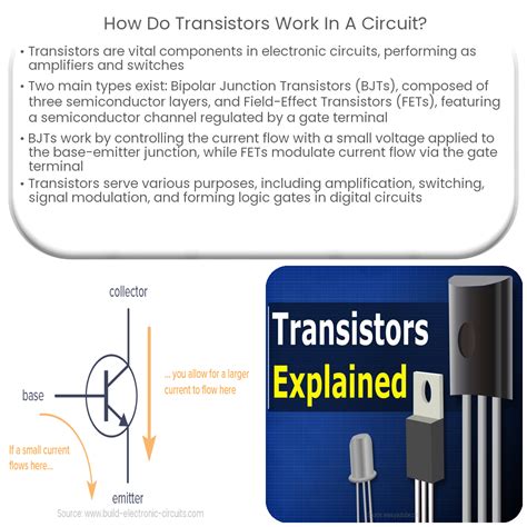 ¿cómo Funcionan Los Transistores En Un Circuito