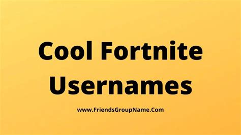 220+ Cool Fortnite Usernames 2024