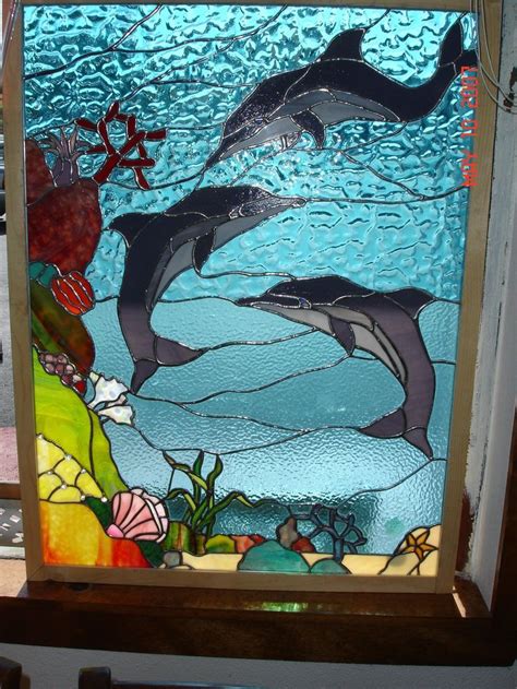 Image Result For Stained Glass Dolphin Designs Stained Glass Panels Stained Glass Diy