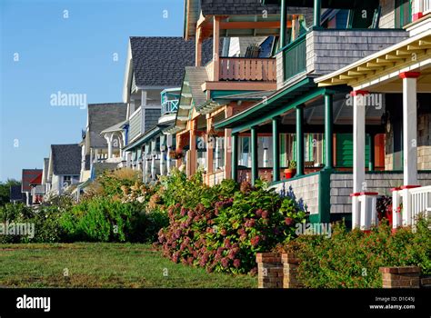 Oak Bluffs Martha S Vineyard Massachusetts Usa Stock Photo Alamy