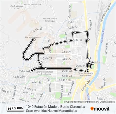 Ruta C Horarios Paradas Y Mapas Estaci N Madera Buses