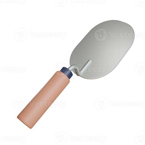 3D cement spoon object with transparent 8843508 PNG