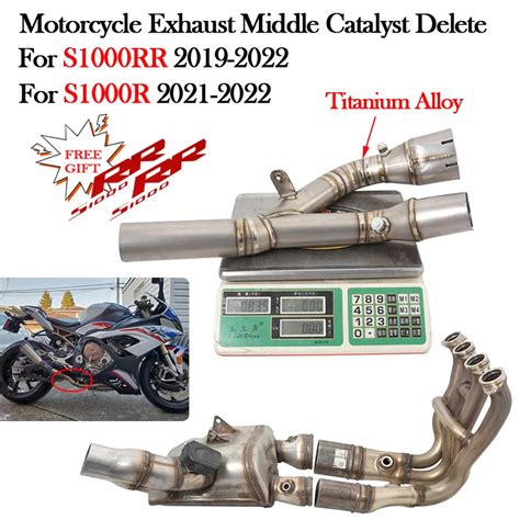 Slip On For Bmw S1000rr S1000r 2019 2020 2021 2022 Motorcycle Titanium Alloy Exhaust System Cat