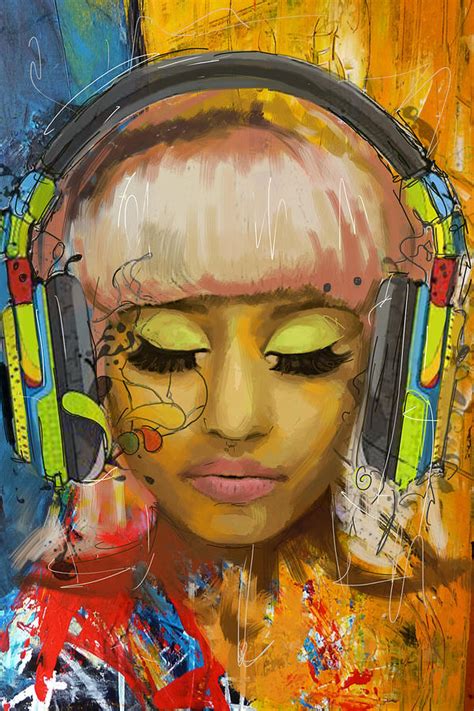 Nicki Minaj Painting by Corporate Art Task Force