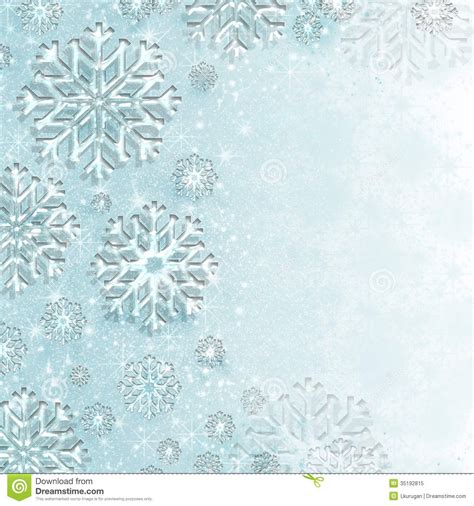 Winter Wonderland Snowflake Background